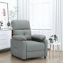 Voir la diapositive 1 : VIDAXL Fauteuil inclinable Gris fonce Tissu