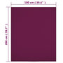 Voir la diapositive 4 : VIDAXL Draps-housses Jersey 2 pcs Bordeaux 100x200 cm Coton