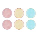 BJORN Assiette PATTERN Ø26cm - 6 pièces - Color