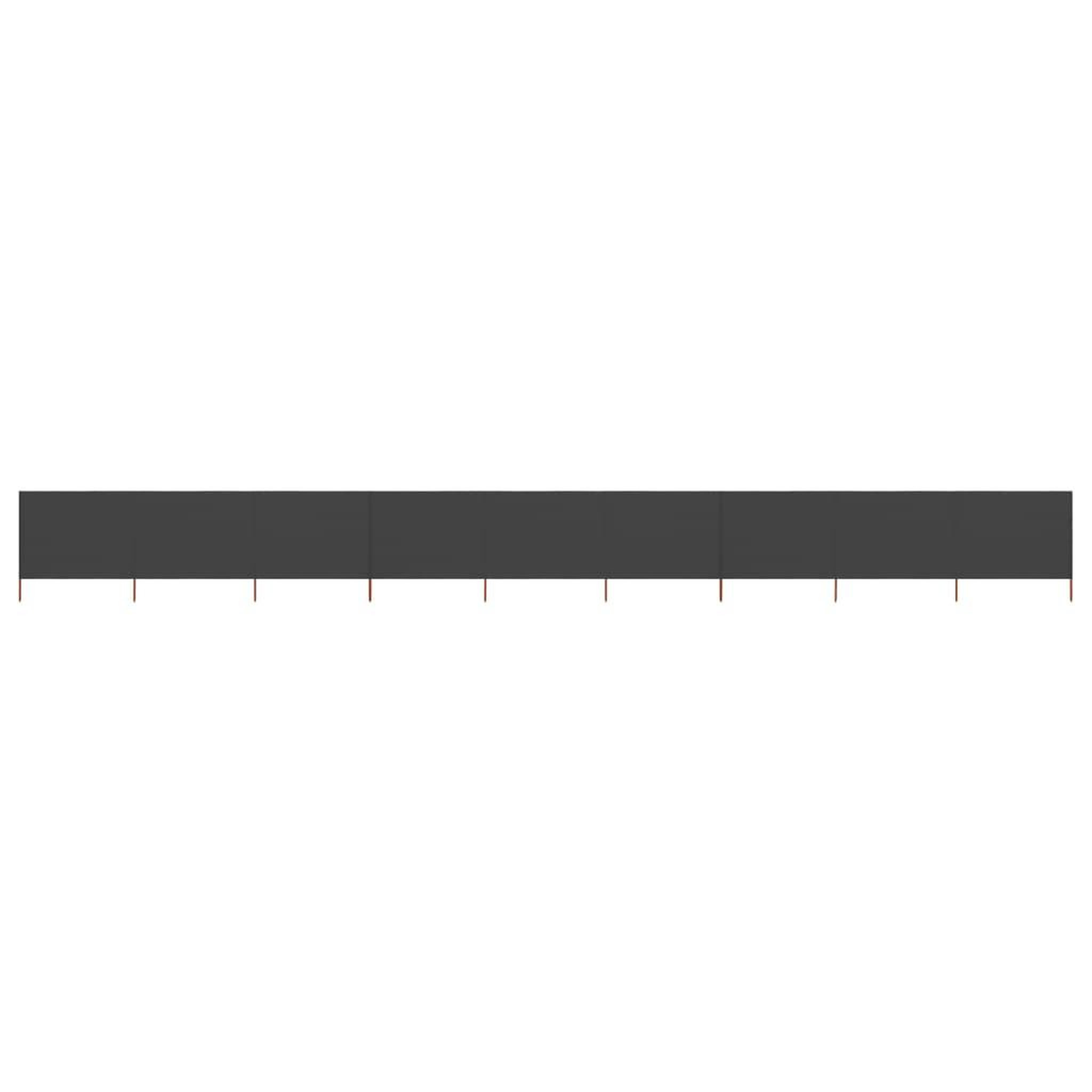 Voir la diapositive 1 : VIDAXL Paravent 9 panneaux Tissu 1200 x 120 cm Anthracite