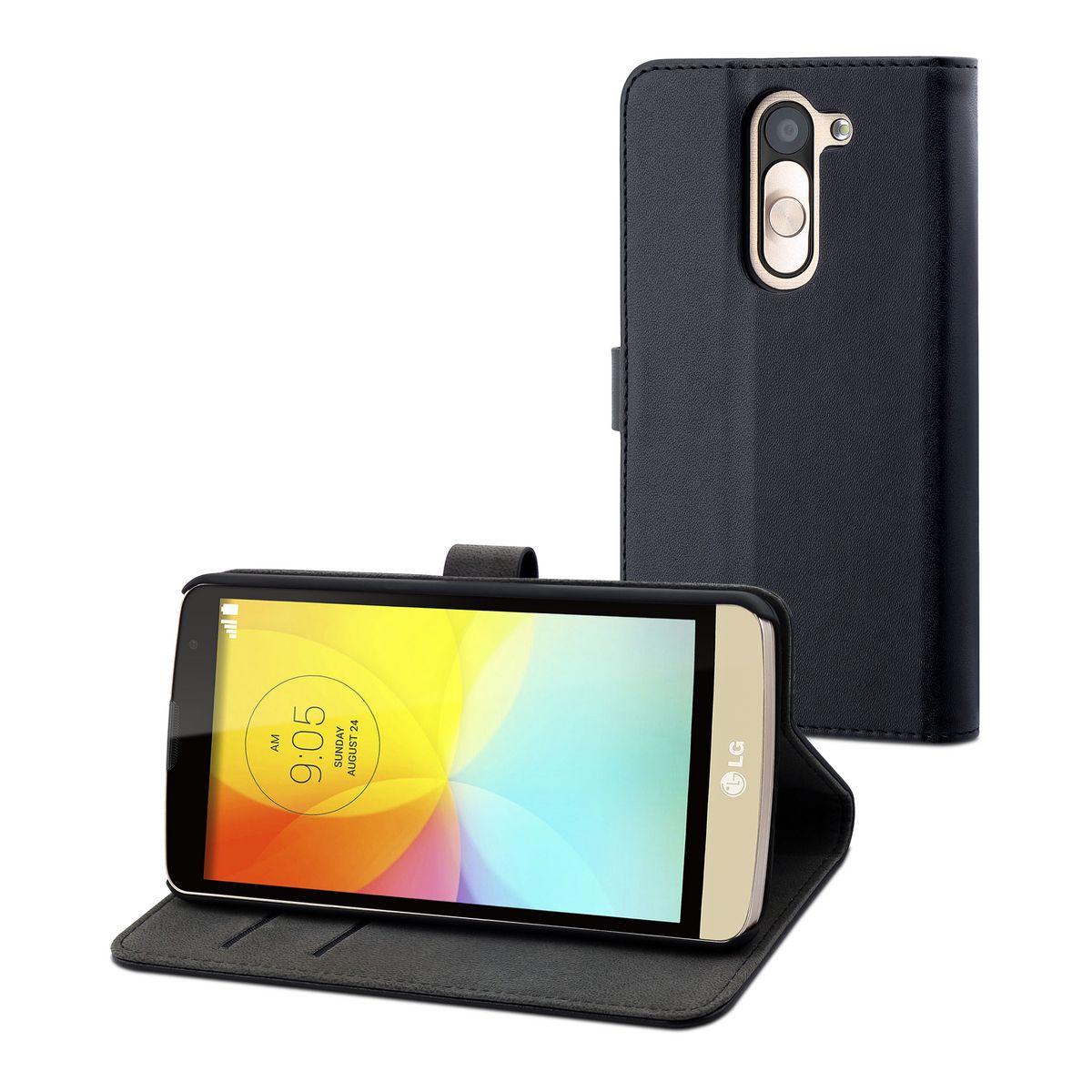 MUVIT Etui folio Noir LG L bello