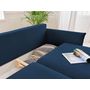 Voir la diapositive 3 : LISA DESIGN Valentina - canapé 3 places convertible - avec coffre - en velours côtelé - style contemporain