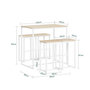 Voir la diapositive 3 : SOBUY SoBuy - Ensemble Table Et 4 Tabourets inclus - Industriel - OGT15