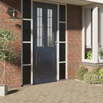 VIDAXL Films pour fenetre 5 pcs statique depoli noir PVC