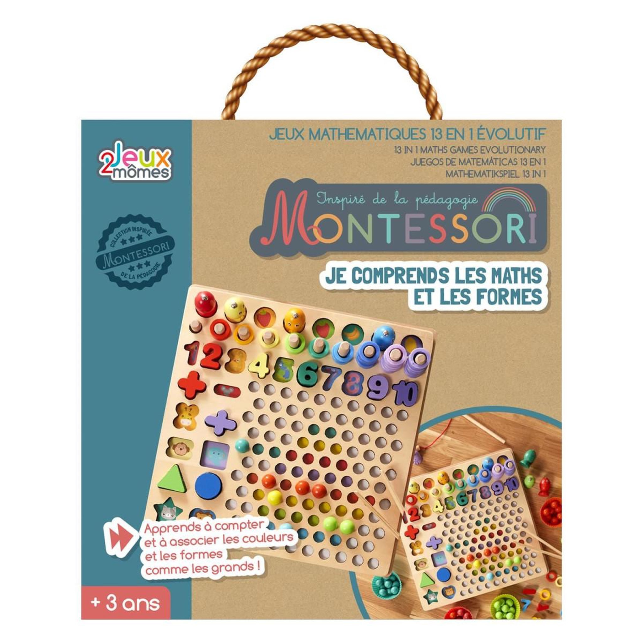 Jeux 2 momes Jeu éducatif  je comprends les maths  30cm multicolore