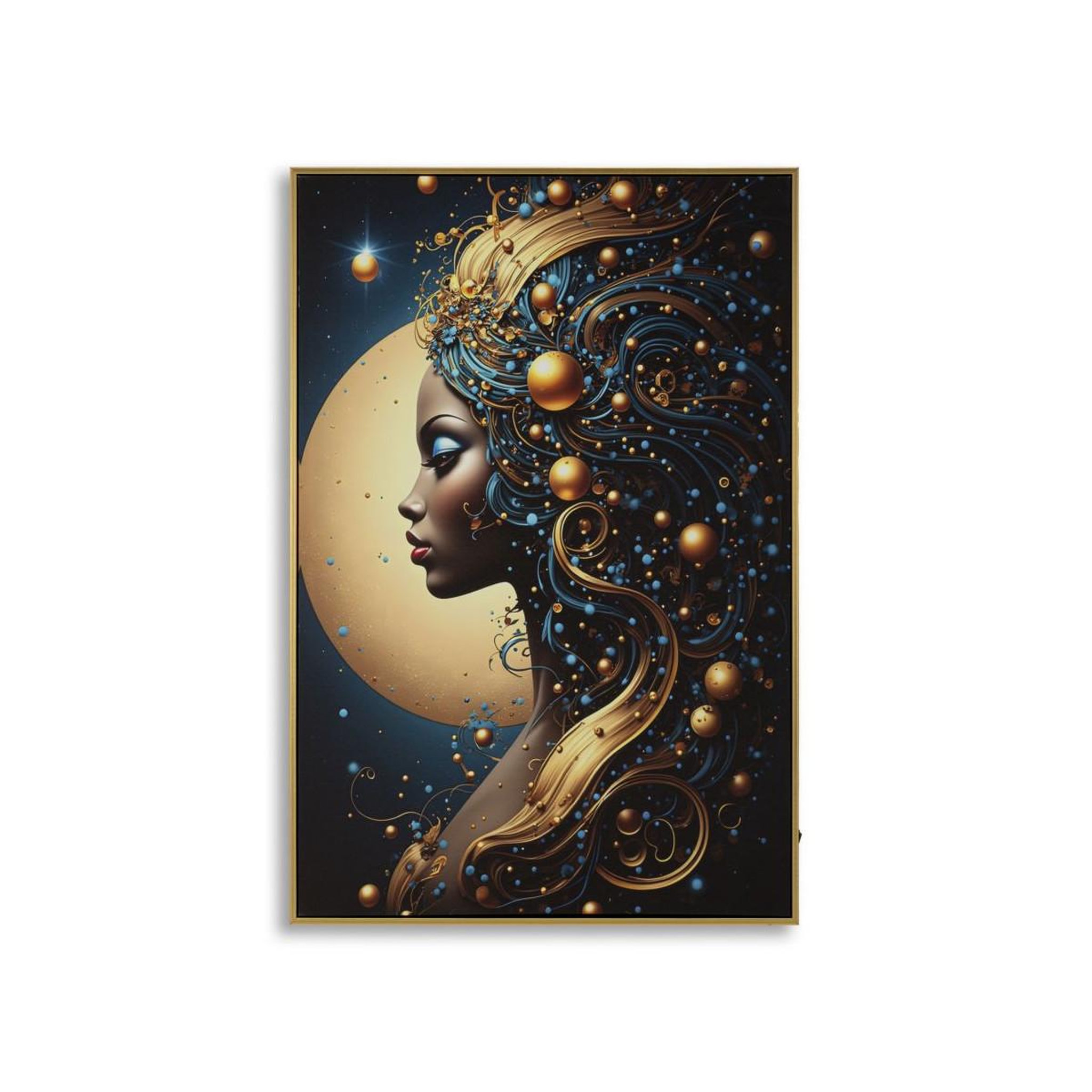 Paris Prix Tableau imprimé à led  minerva ii  60x90cm multicolore
