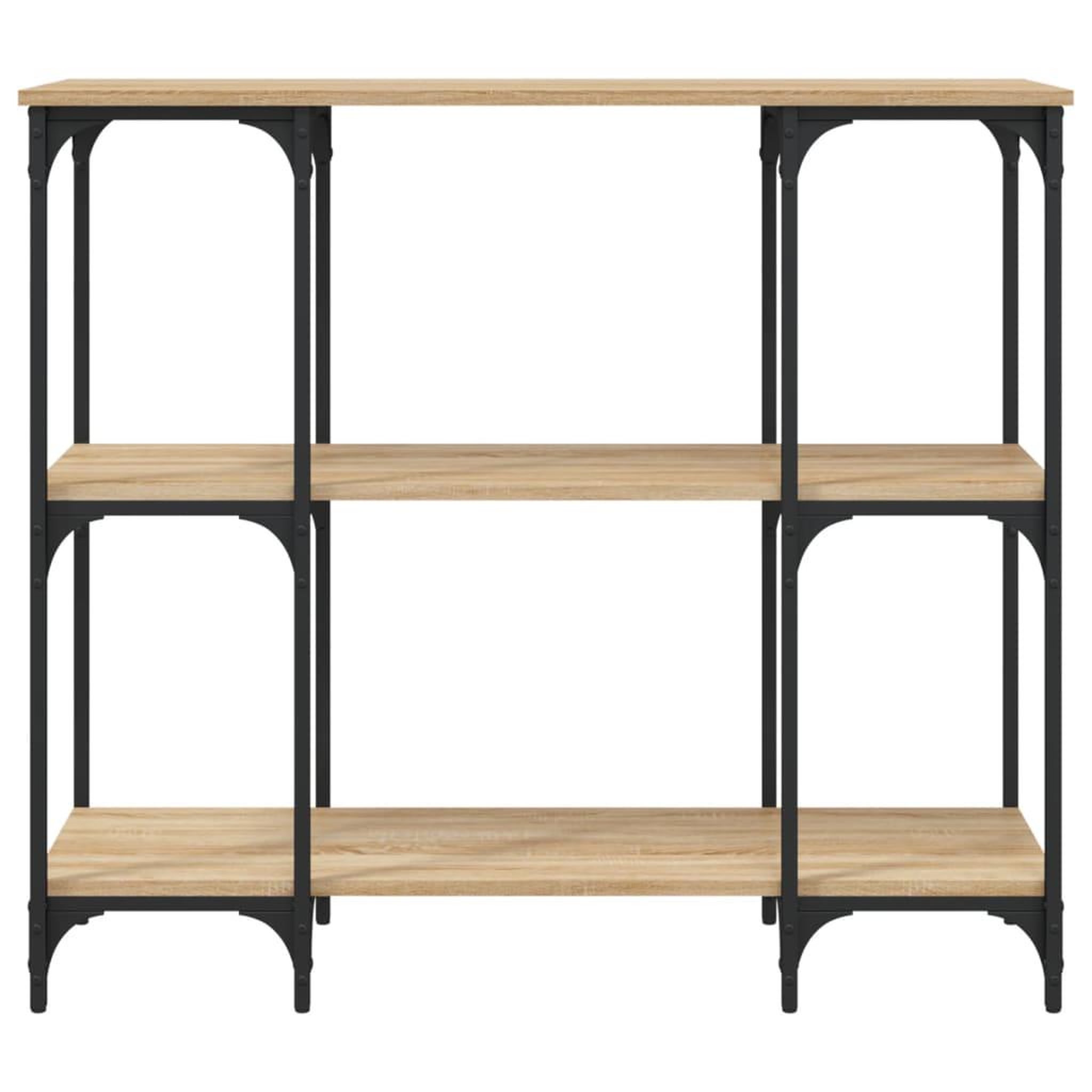 Voir la diapositive 4 : VIDAXL Table console chene sonoma 102x35x90 cm bois d'ingenierie