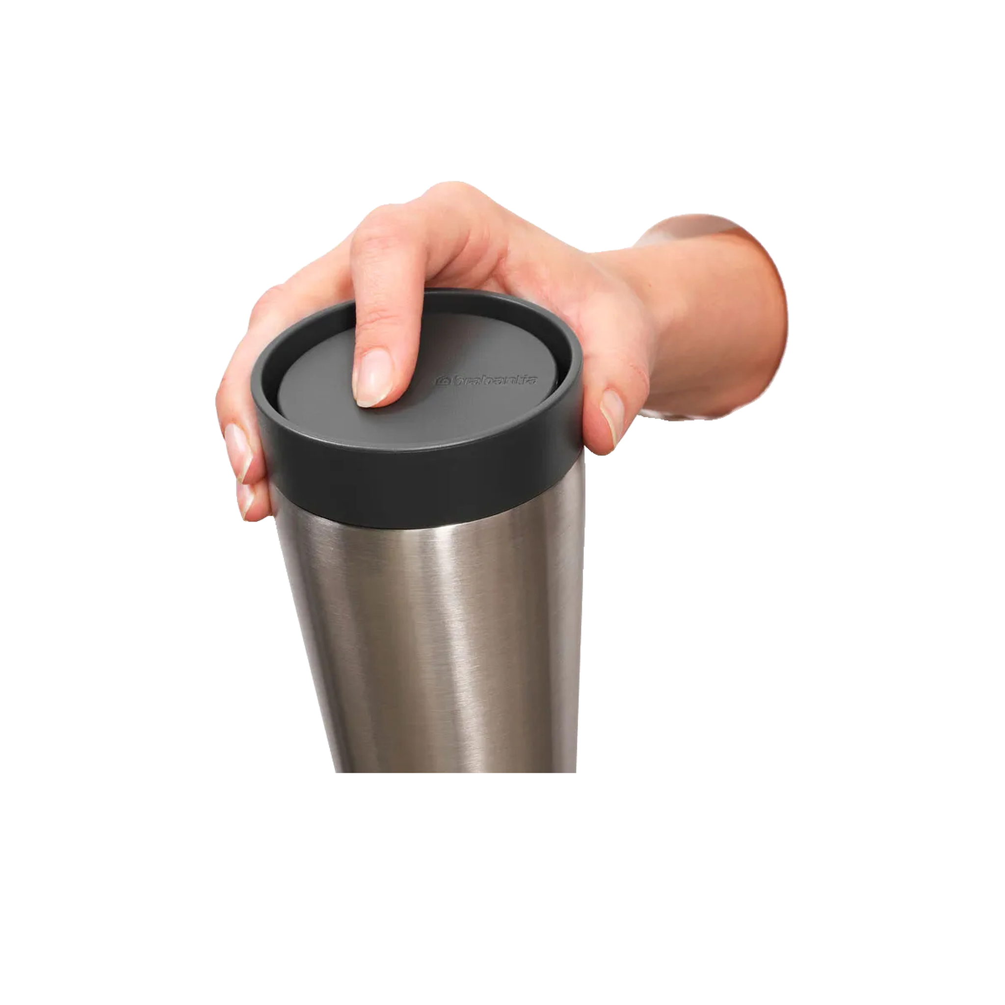 Voir la diapositive 4 : BRABANTIA Mug Brabantia make & take 0.2L gris foncé