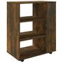 Voir la diapositive 2 : VIDAXL Armoire roulante Chene fume 60x35x75 cm Bois d'ingenierie