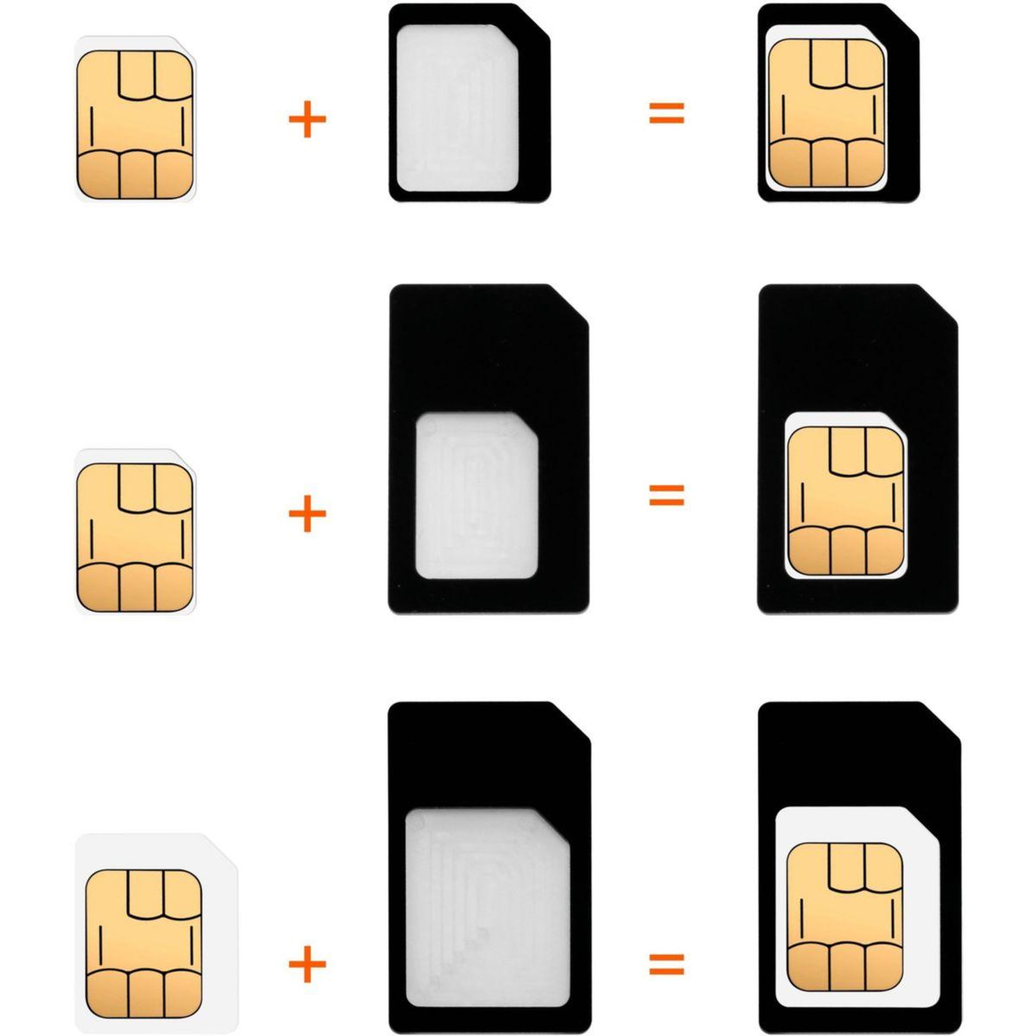 Voir la diapositive 2 : ESSENTIEL B Adaptateur carte SIM Kit adaptateur SIM + Epingle d'ejection