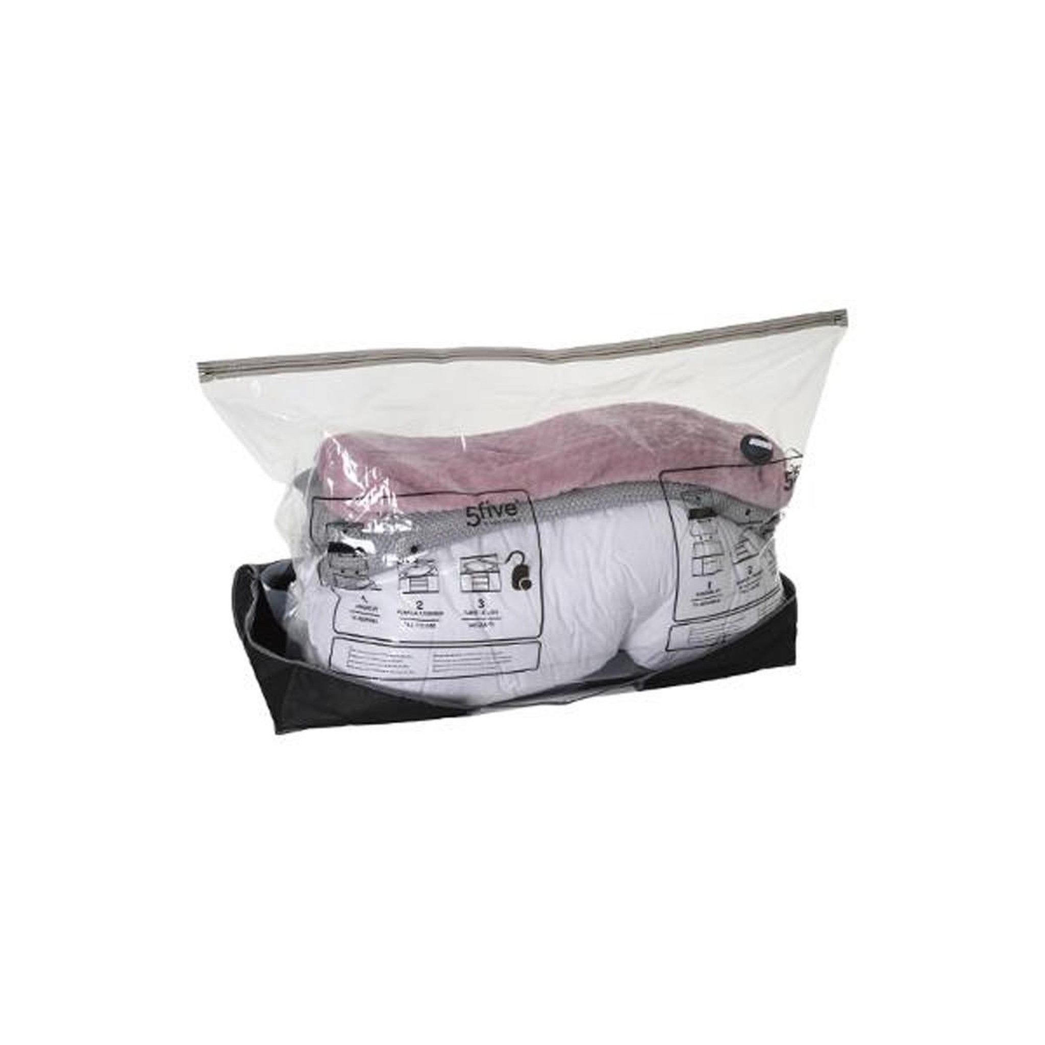 Voir la diapositive 3 : FIVE Sac de rangement compresseur  lit  100cm gris
