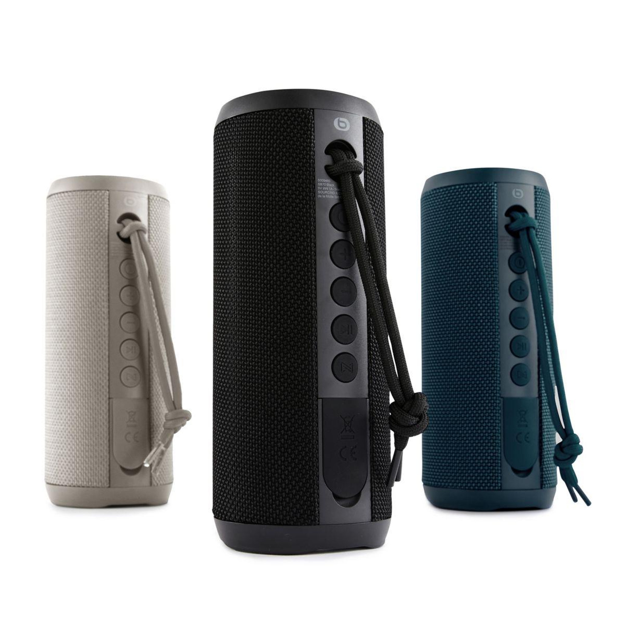 Voir la diapositive 4 : ESSENTIEL B Enceinte portable SB70 ECODESIGN Crème USB-C