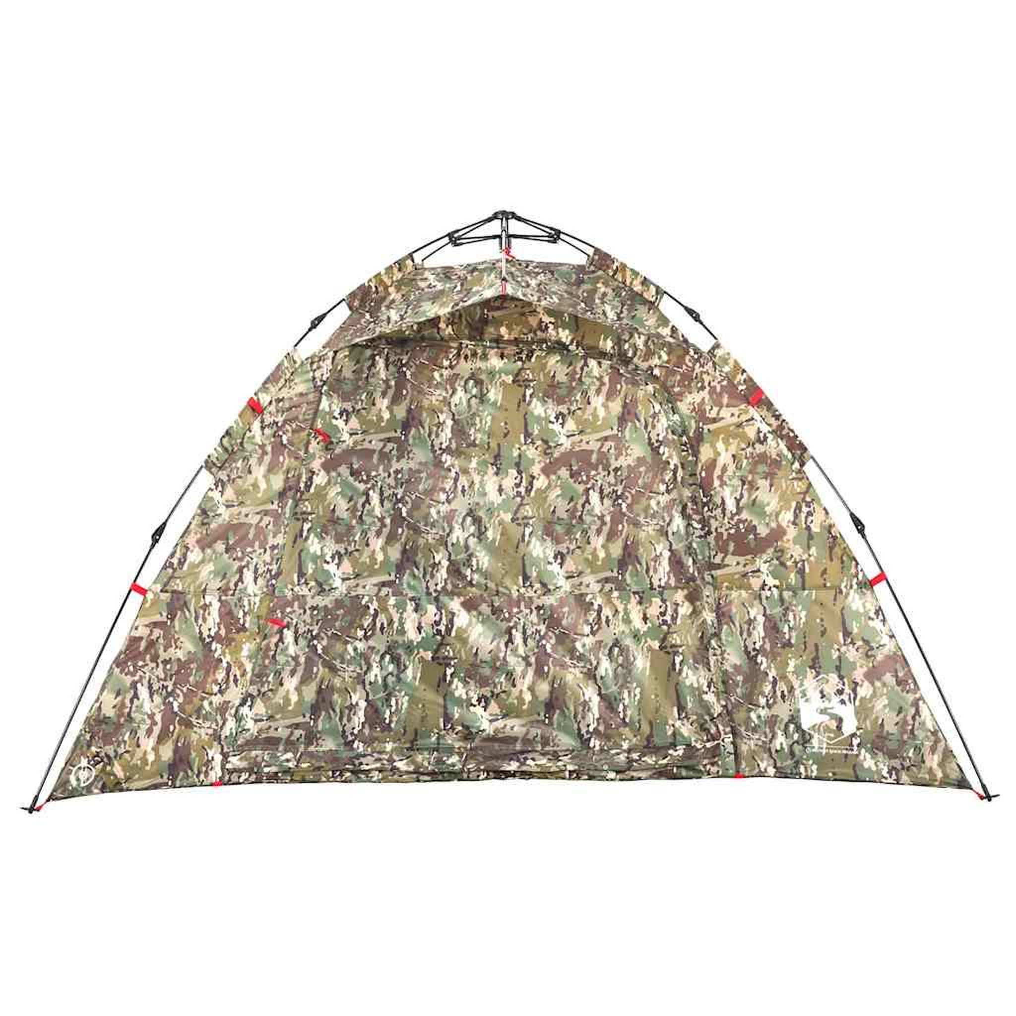 Voir la diapositive 5 : VIDAXL Tente de peche 4 personnes camouflage liberation rapide