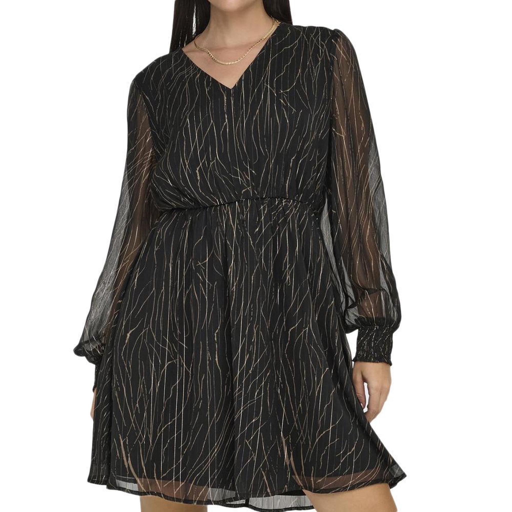 JACQUELINE DE YONG Robe e/Doré Femme JDY Cody 15308094. Coloris disponibles : Noir