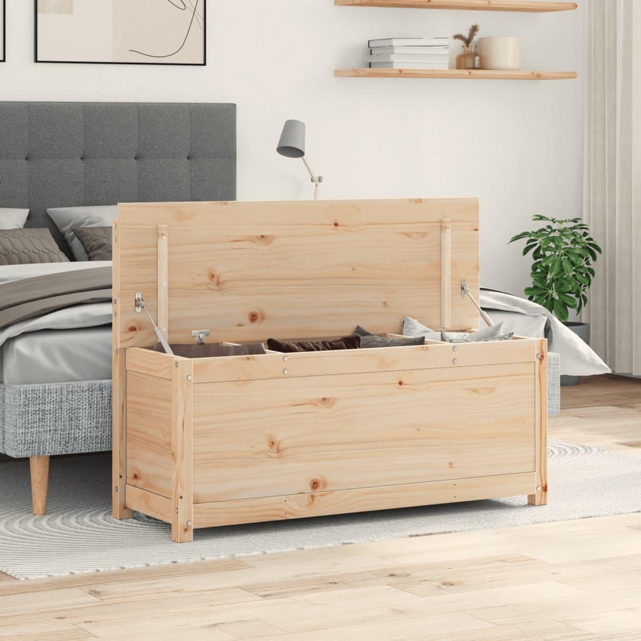Voir la diapositive 4 : VIDAXL Banc 110x41x76,5 cm Bois de pin massif