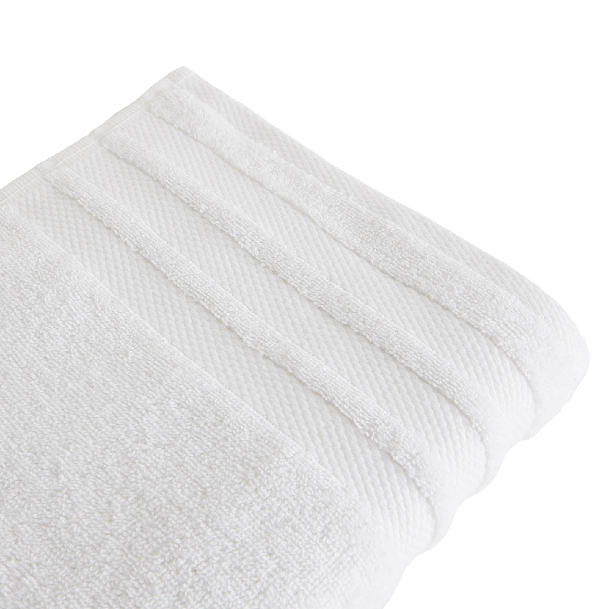 Voir la diapositive 3 : ACTUEL Serviette de toilette unie en coton 500 g/m²