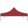 Voir la diapositive 4 : VIDAXL Toit de tente de reception 6x3 m Bordeaux 270 g/m^2