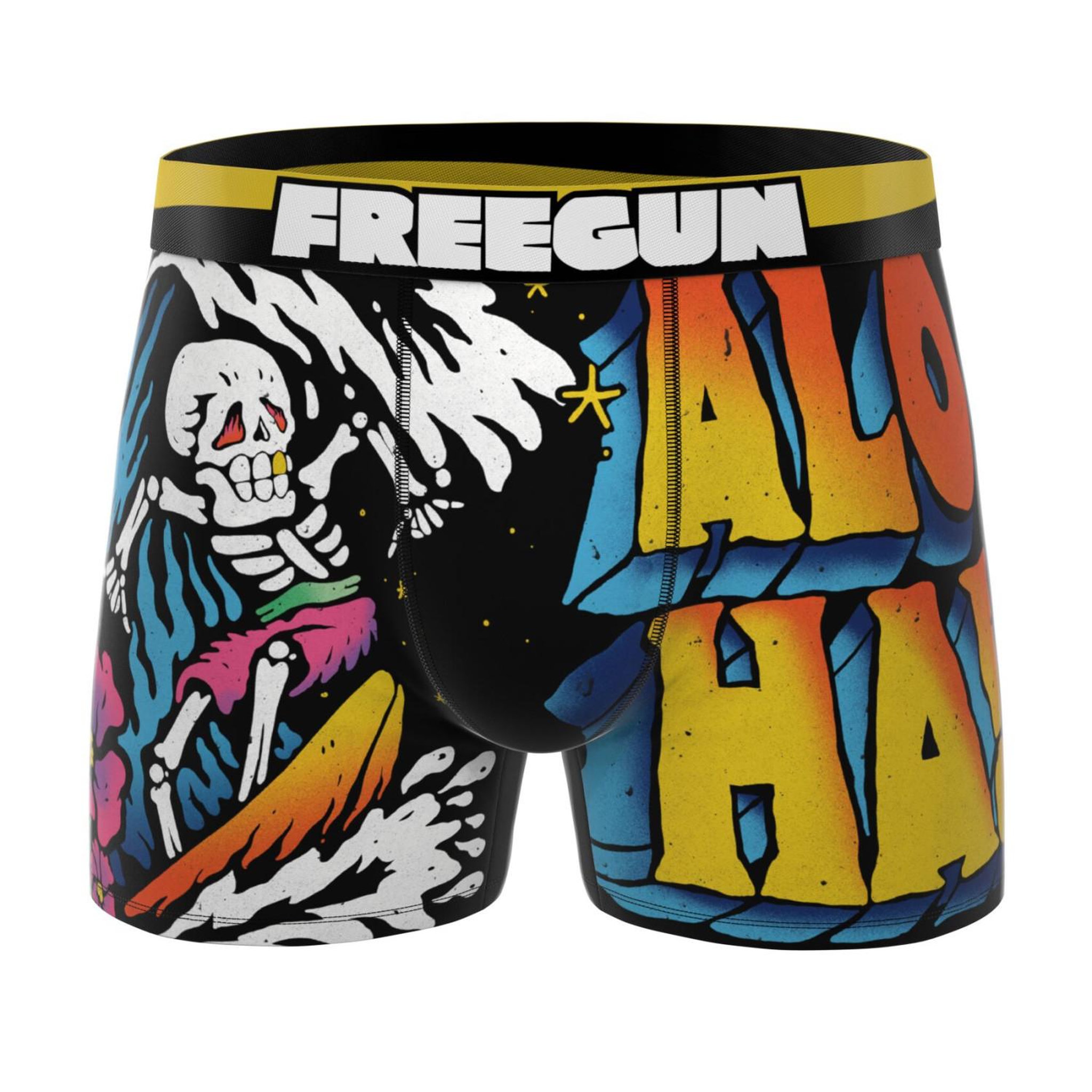 Voir la diapositive 3 : FREEGUN Lot de 3 boxers enfant retro summer