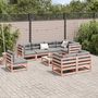 Voir la diapositive 3 : VIDAXL Salon de jardin 9 pcs bois massif sapin de douglas