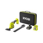 Ryobi Cisaille - Sculpteur de végétaux 18V RYOBI - Batterie 2,0Ah - Chargeur - RY18GSA-120T