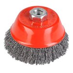 KREATOR Brosse métallique rotative soucoupe Ø 100 mm pour meuleuse