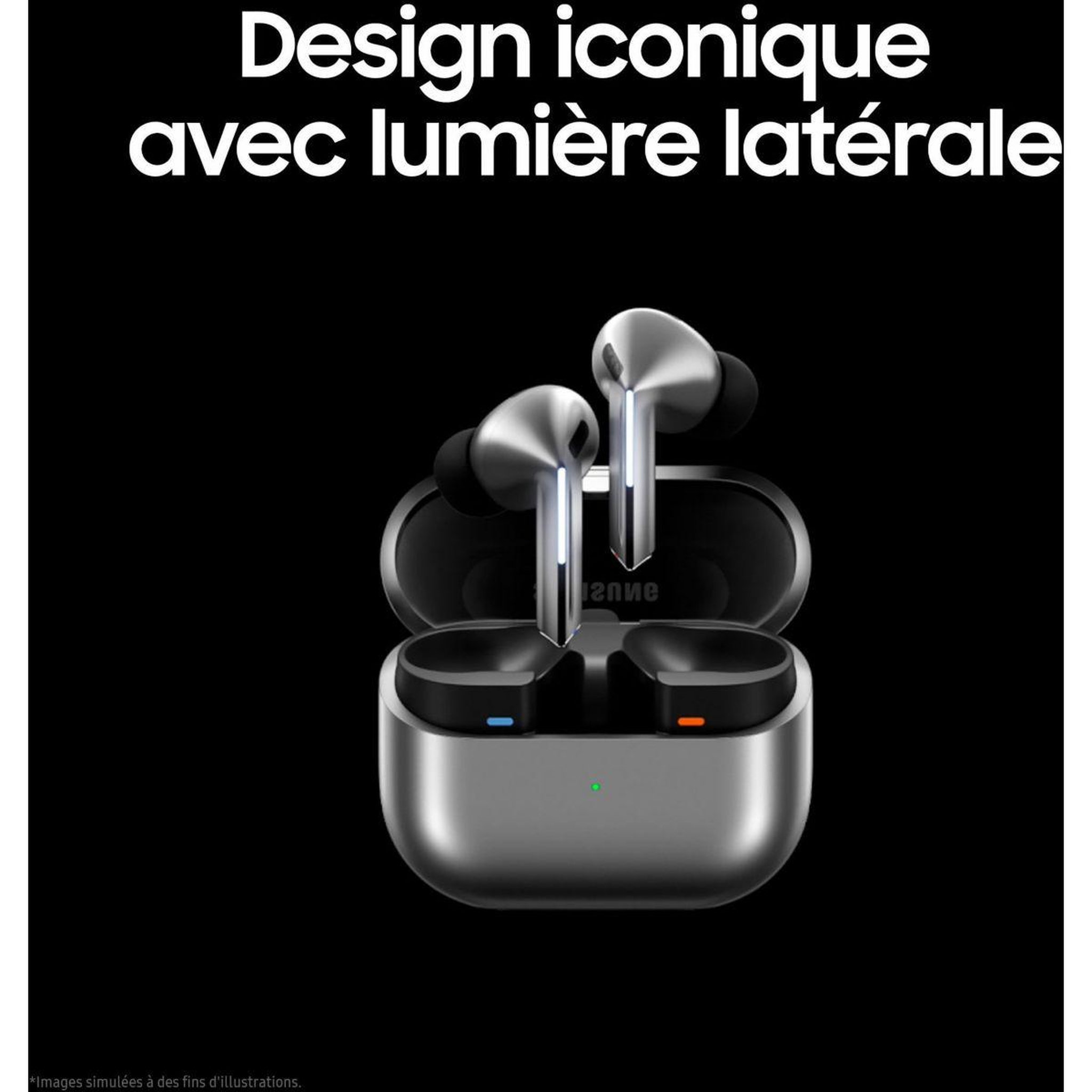 Voir la diapositive 3 : Samsung Ecouteurs Galaxy Buds 3 Pro Blanc