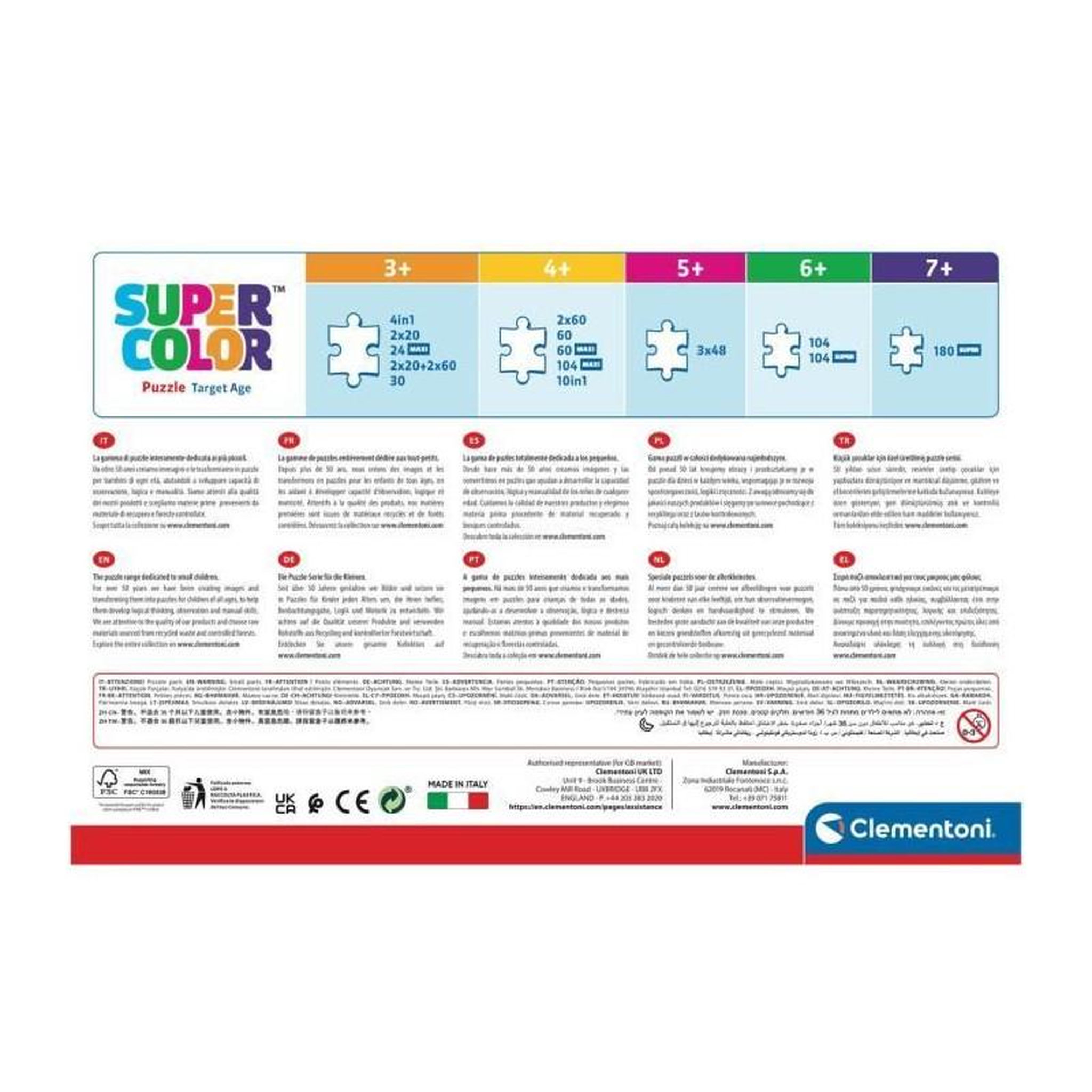 Voir la diapositive 4 : CLEMENTONI Puzzle enfant 60 pièces Maxi – Spidey et ses amis extraordinaires – Clementoni – Dès 4 ans