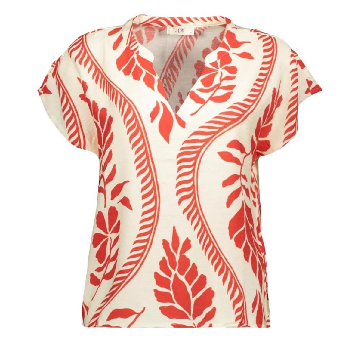 JACQUELINE DE YONG Blouse Écru/Rouge Femme JDY Pepper