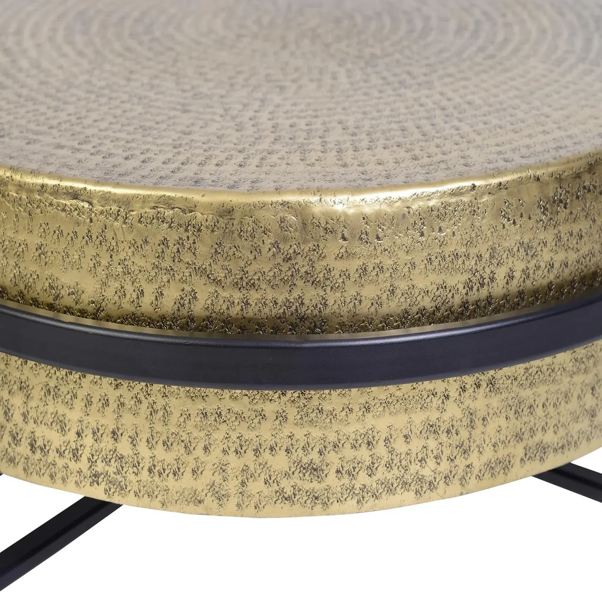 Voir la diapositive 3 : GINER Y COLOMER SL Table basse en bronze 82 cm style industriel contemporain