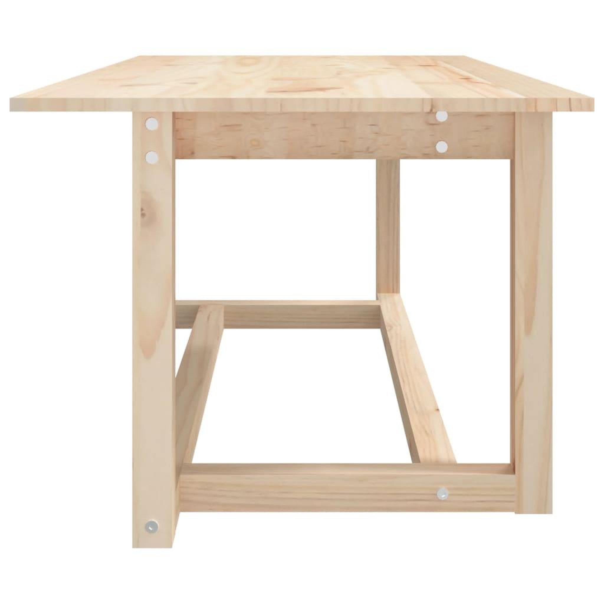 Voir la diapositive 4 : VIDAXL Table basse 110x55x45 cm Bois massif de pin