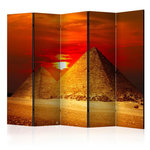 Paris Prix Paravent 5 Volets  The Giza Necropolis Sunset  172x225cm