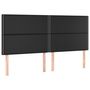 Voir la diapositive 4 : VIDAXL Tete de lit a LED Noir 200x5x118/128 cm Similicuir