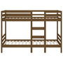 Voir la diapositive 5 : VIDAXL Lit superpose sans matelas marron miel 90x200 cm pin massif