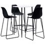 Voir la diapositive 1 : VIDAXL Ensemble de bar 5 pcs Plastique Noir