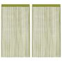 Voir la diapositive 1 : VIDAXL Rideau en fils 2 pcs 140 x 250 cm Vert