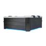 Voir la diapositive 3 : MSpa SPA rigide OSLO Plus MSPA 6 personnes gris. 4 coussins. bâche incluse. hydromassages système. 180 x 180 x 65 cm