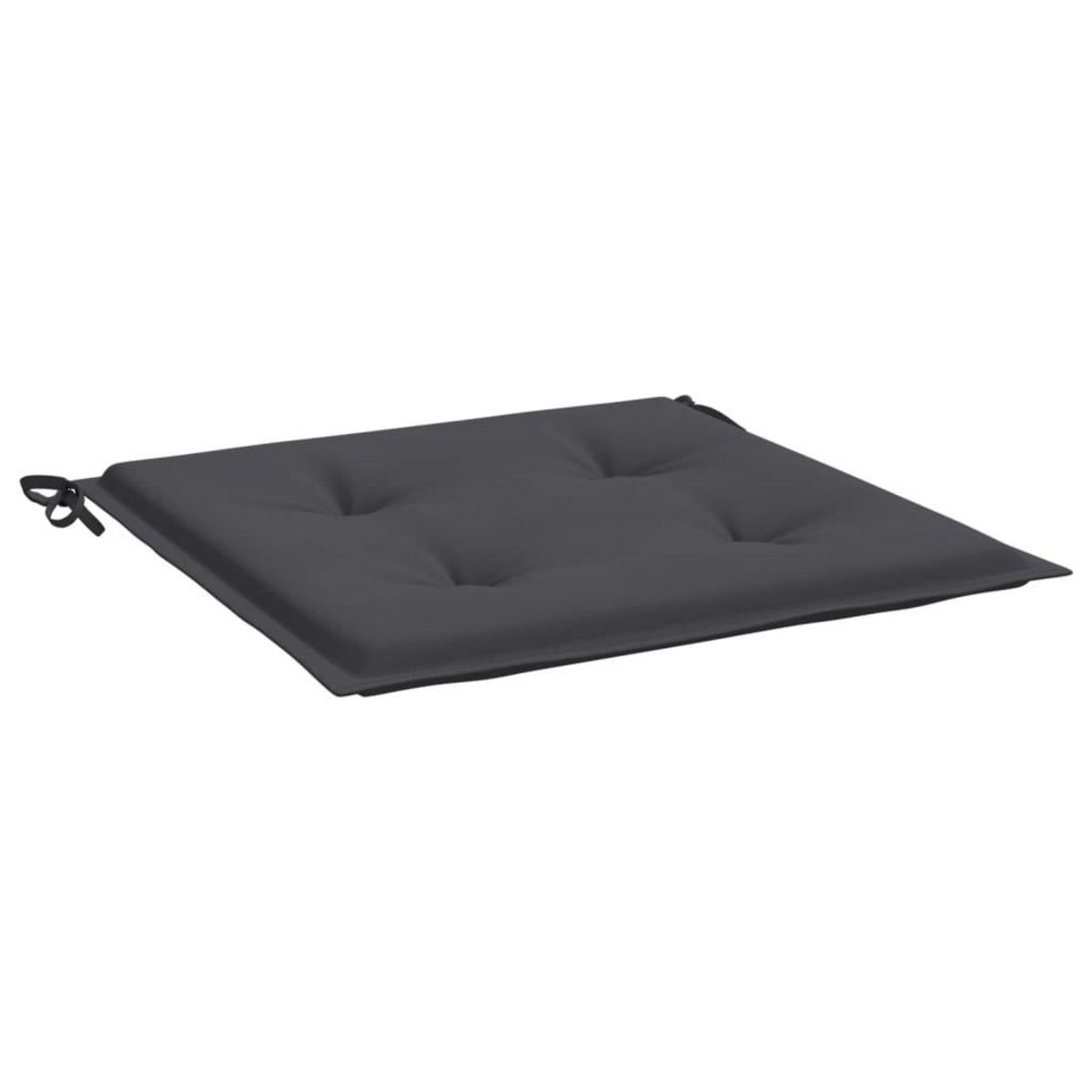 VIDAXL Coussins de chaise de jardin lot de 2 anthracite 50x50x3 cm