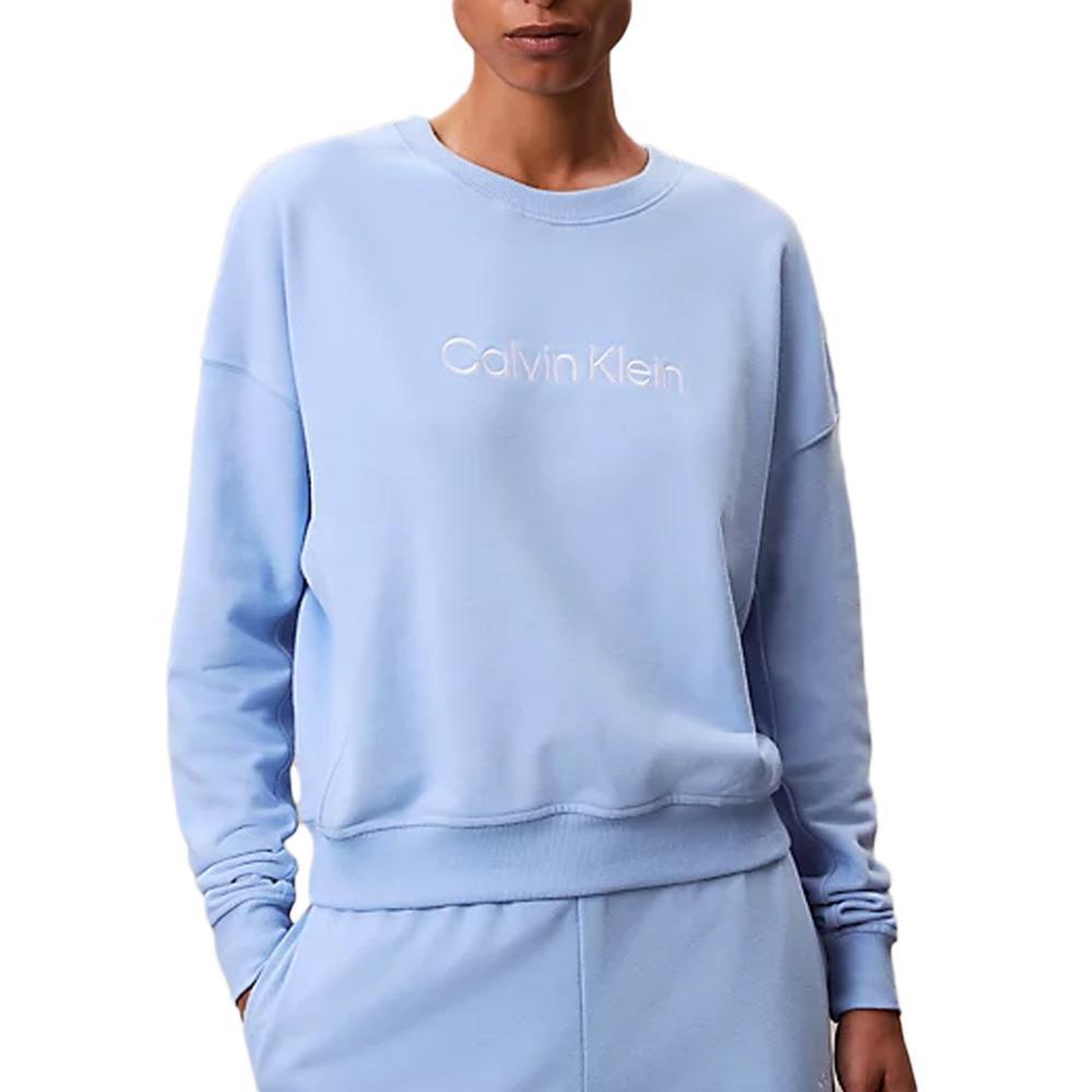 CALVIN KLEIN JEANS Sweat Bleu Femme Calvin Klein Jeans LV00QS7514. Coloris disponibles : Bleu