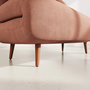 Voir la diapositive 4 : BEST MOBILIER Lumi - banquette convertible clic-clac 2 places en velours côtelé