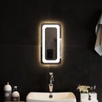 VIDAXL Miroir de salle de bain a LED 20x40 cm