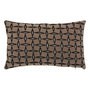 Voir la diapositive 1 : ATMOSPHERA Coussin Déco Jacquard  Diamant  30x50cm Marron