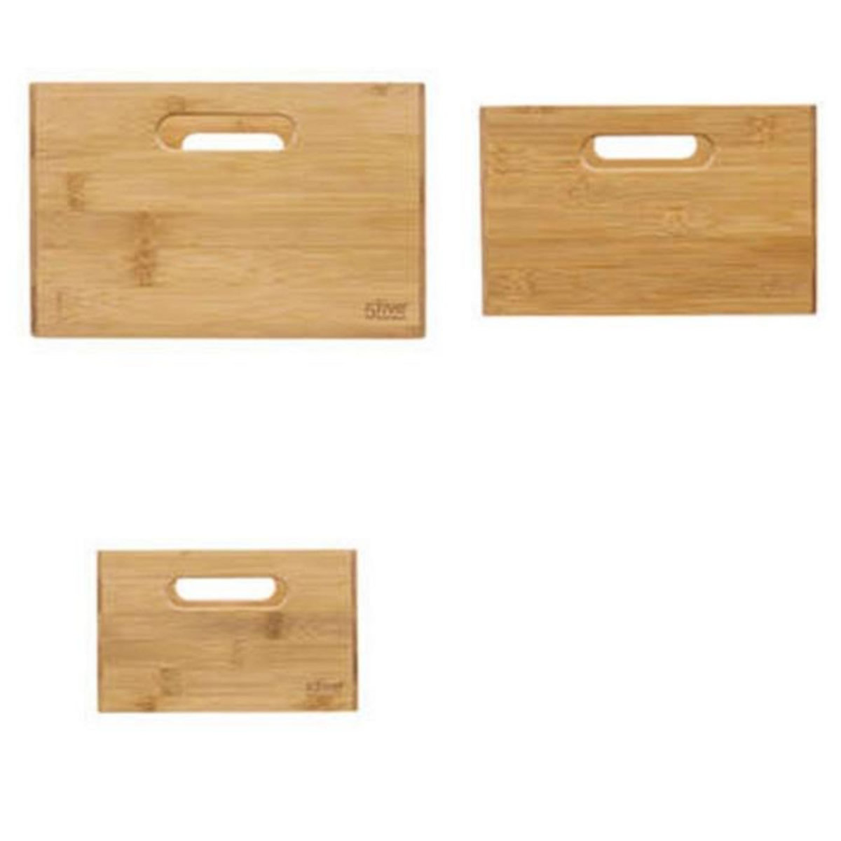 FIVE Lot de 3 Paniers Déco  Bambou  36cm Naturel