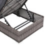 Voir la diapositive 5 : VIDAXL Salon de jardin 3 pcs avec coussins Resine tressee Gris
