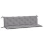 Voir la diapositive 2 : VIDAXL Coussins de banc jardin lot de 2 gris 180x50x7 cm tissu Oxford