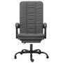 Voir la diapositive 3 : VIDAXL Fauteuil inclinable de bureau Gris fonce Tissu