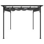 Voir la diapositive 2 : VIDAXL Pergola avec toit retractable anthracite 3x3 m acier 180 g/m^2