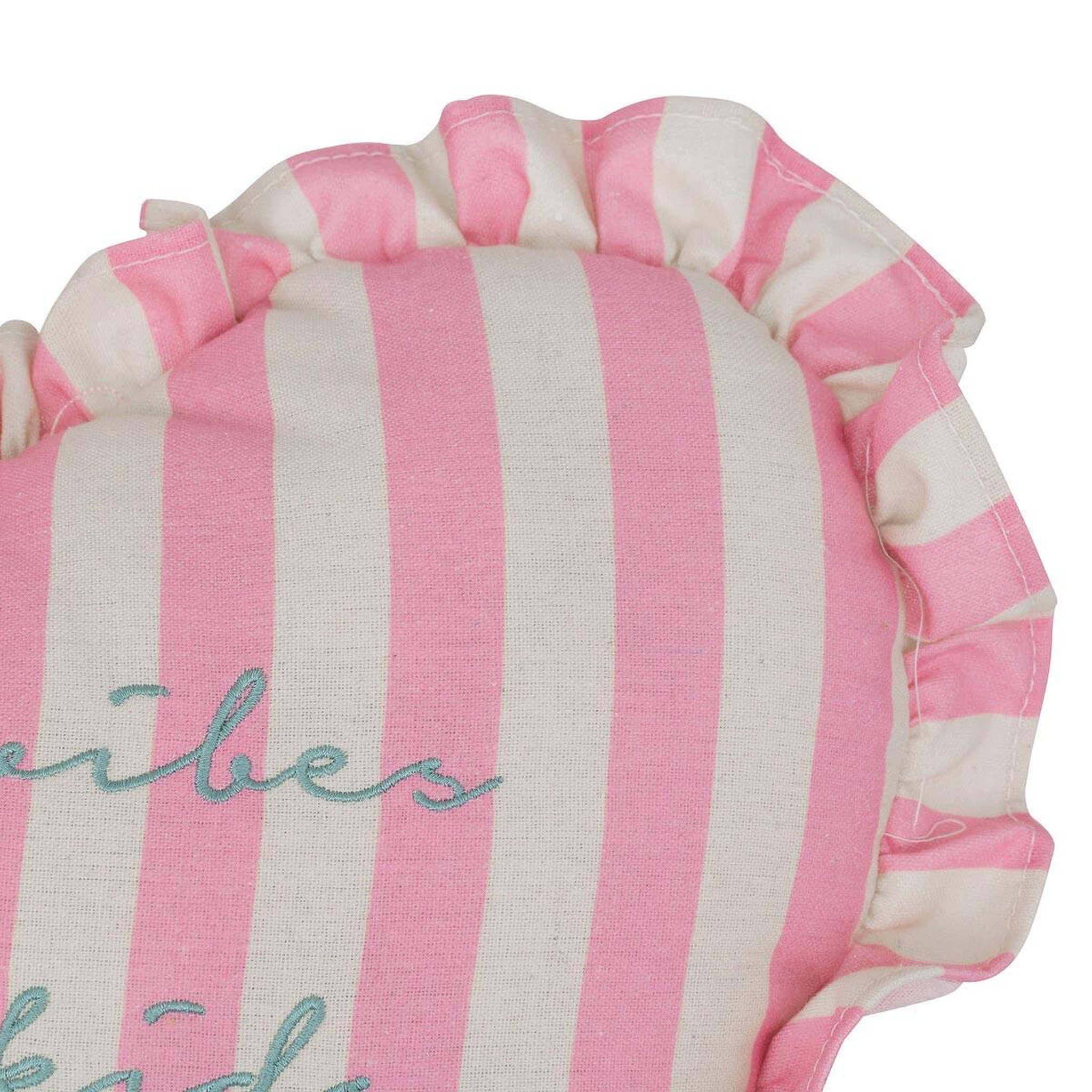 Voir la diapositive 2 : Atmosphera Kids Coussin déco cœur  ava  38x38cm rose