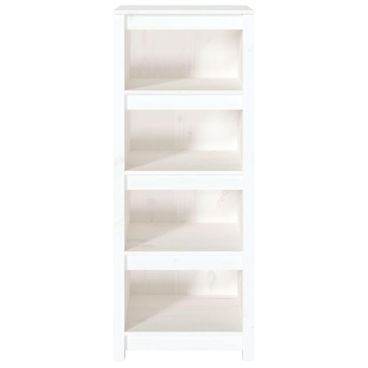 VIDAXL Bibliotheque Blanc 50x35x125,5 cm Bois de pin massif