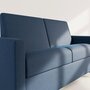 Voir la diapositive 5 : BEST MOBILIER Julia - canapé 3 places convertible express couchage quotidien 140 cm matelas 18 cm en tissu