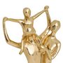Voir la diapositive 2 : ATMOSPHERA Statuette Déco Famille en Résine  Hapi' 28cm Doré